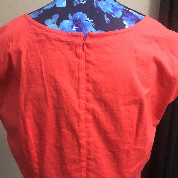 Orange Textured Tunic Dress size L - Picture 4 of 4